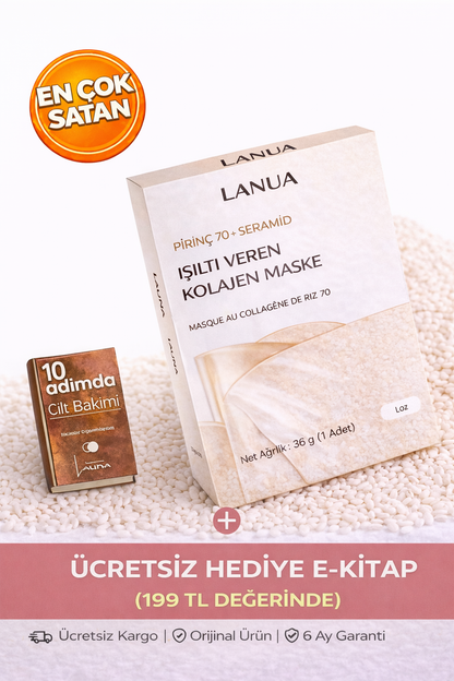 Pirinç Özlü Işıltı Veren Kolajen Maske