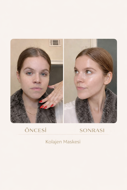Pirinç Özlü Işıltı Veren Kolajen Maske
