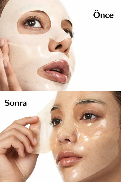 Pirinç Özlü Işıltı Veren Kolajen Maske